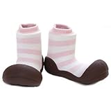 ベビーシューズ アティパス NaturalHerb ナチュラルハーブ ピンクボーダー L 12.5cm