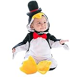 shubuyベビーハロウィンペンギンジャンプスーツコスチュームフード付きボディスーツFootiesロンパース3個入り/設定Onesie Outfit 90CM ホワイト