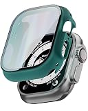TEIQ アップルウォッチ カバー ケース 49mm 硬度10H 日本製旭硝子 【 ウルトラ Ultra Ultra2 対応】 49ミリ (10.グリーン)