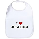 CafePress I Love Ju-Jitsu Bib - Standard Cloud White by CafePress