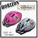 エドハーディ バイザー付子供用ヘルメット　Horizon　ホライゾン(R8A)　M(54-58cm) ピンクスローリー