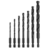 Bosch IMD5007 Hex Shank Impact Tough Drill Bit Set, Black Oxide, 7-Piece [並行輸入品]