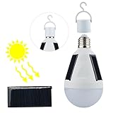 ソーラーライト 緊急ランプ E27口金 太陽光発電 ソーラーパネル3枚 ソーラーled電球 内蔵1200mAh電池 手に触れ点灯 水に入れ点灯 充電不要 2個セット (12W)