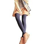 Spinas（スピナス） マタニティ 冬 パンツ レギンス あったか ベルベット 裏起毛 全5色 ブラック　ダークグレー ネイビー ワインレッド ダークグリーン (L, ネイビー)