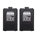 BL-5L 1800mAh拡張バッテリーパック（UV-5R、UV-5R +、BF-5RA、5R-B、5R-C、5R-D、BF-5RE、5R-A +、5R-D + UV-5R V2 + Plus UV- 5RTPBF-F8シリーズラジオバッテリーパック-2パック (Black)