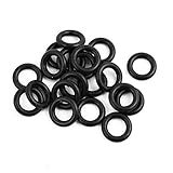 uxcell Oリング ニトリルゴムOリング 10mm x 2mm ブラック 柔軟 シール 20個入り