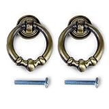 Beito 2個 取っ手 取手 ドア取っ手 ハンドル ドアハンドル ノブ ドアノブ 引き出しつまみ 引き出し部品 手すり ネジ付き ドレッサー/タンス/キャビネット/食器棚 アンティーク取っ手