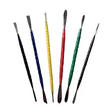 Asentech 彫塑へら かきべらセット 粘土細工 陶芸 6 in 1 工芸用品セット