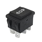 PUmpumly 1pcs 6-ターミナル、3ポジションON / OFF/ ONDPDTボートロッカースイッチ10A 250VAC 15A 125VAC