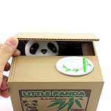 Cute Kids Stealing Coins Cents Penny Buck Saving Money Box Pot Case Piggy Bank Panda [並行輸入品]