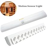 LEDライト 人感センサー センサーライト 電球色　貼り付け型節電 照明ランプ　衣装ダンス本棚食器棚地下室ガレージ倉庫など所 に向き！！(電球色)
