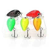 ヘラクレス(HERCULES) クランクベイト ハゼクランク ミニクランク 【5個セット 2.8cm 1.5g】 ハゼクラ ルアー セット クランク ベイト ミノー トラウト ジョイント ハゼ釣り ルアーセット ケース バス釣り 釣り ルアー 5個入り