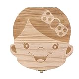 子供 赤ちゃん 乳歯ケース 木製 乳歯入れ 名入れ 記念 乳歯ボックス トゥースボックス 顔型 男の子 女の子 プレゼント 抜けた歯 乳歯箱 記念 収納 出産祝い 入園祝い 入学祝い (女の子 スペイ