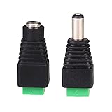 Giantree 1ペアアダプター電源プラグヘッドコネクター（CCTVカムコーダー用）雄プラグJR 52 Female JR 53