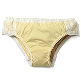 Sweet Mommy 【日本製】 ふわかる産後ショーツ オーガニックコットン100％ クロッチ部分はソフトスムースコットン コットン刺繍 チュールレース エアリーショーツ パンツ 普通身幅 単品／M