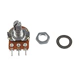 TOOGOO 10個　10K Ohm B10K　3ピンポテンショメータ　ローレットシャフトポテンショメータ