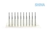 SHINA エンドミル　CNCドリル 新品　10x 1.7mm カーバイドPCBドレメルジュエリー　CNCドリルビット「ZT1.7」　収納便利