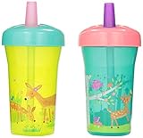 The First Years Simple Straw Cup - 9oz, 2 pack, Green Deer by The First Years