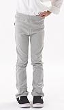 commencer(コマンス)キッズ 全20色 C0001美脚ストレート ストレッチ パンツ ロング パンツ カラー レギパ (120, 09杢グレー)