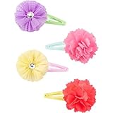 オシュコシュ OSHKOSH/ 4パックフラワースナップクリップ マルチ 小物ジュエリー・ヘアーアクセサリー One Size【並行輸入】