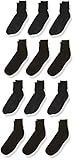 Jefferies Socks Big Boys' Mercerized Cotton Crew 12 Pack Navy/Black Medium [並行輸入品]