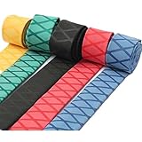 TaiseiDC 熱収縮ラバーグリップ 長さ1.0M (サイズ20mm 25mm 30mm 35mm 40mm 45mm 50mm) (黒, 15㎜)