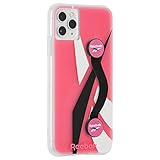 [Reebok] x CASE-MATE フレキシブル ストラップ iPhone/AQUOS/arrows/Galaxy/Xperia スマホ 汎用 Black Strap Pink Vector 2020 落下防止 バンカーリングやスマホリングとはひと味違う リーボック ロゴ 2020年Ver.
