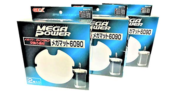 Amazon まとめ買い 3箱 ジェックス Gex メガマット 6090 メガパワー Mega Power 6090 交換ろ過材 観賞魚用品 2枚入 ジェックス フィルター用アクセサリー 通販