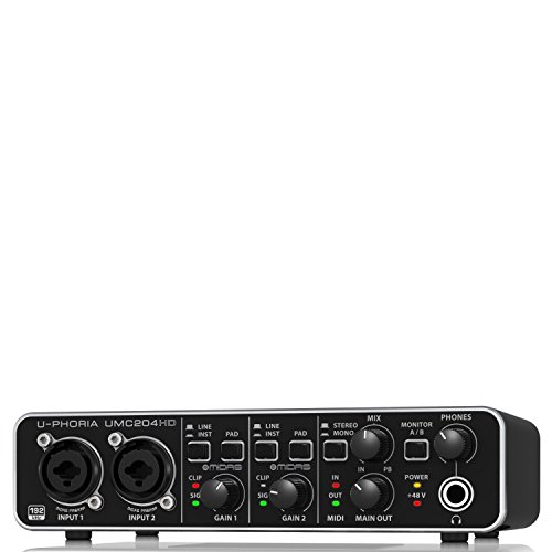 [해외] BEHRINGER UMC204HD 24-Bit/192kHzUSB오디오 인터페이스 (베린가)-UMC204HD