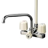 KVK ケーブイケー デッキ形2ハンドルシャワー (取付ピッチ120mm) 【KF14ER3】