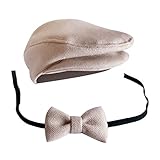 [Gosear] ゴシレ Elegant Gentleman Style Newborn Baby Boys Photography Cap Hat Bow Tie Props Costume Clo