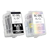 BC-365XL+BC-366XL 各1個セット 互換 詰め替えインク インクカートリッジ 365 366大容量 取扱説明書付き 詰め替え道具付き PIXUS TS3530インク【アイエヌシー】, 1BK1CL, INC-INKBC365