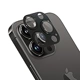 Apapeyaレンズカバー iPhone 15 Pro/iPhone 15 Pro Max 用カメラフィルム アルミ合金製＋AR高透過率強化ガラス 全面保護 15プロカメラカバー 0.25mm超薄 一体型レンズ保護フィルム レンズ保護ケース アイフォン15プロ マックス レンズ保護 フィルム 防爆裂 ・耐衝撃・スクラッチ防止・露出オーバー防止・ケースに干涉なし（1枚）ブラックチタニウム