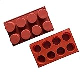 ケーキ型シリコーンDIYマフィンアイスキューブカップケーキブラニーコーンブレッドチーズケーキパンナコッタプディング型8穴