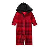 ポロラルフローレン フード付 フリースカバーオール レッドマルチ (男の子6～9か月用) 6M [並行輸入品]