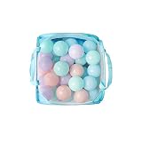 Smarty 50個/ロットカラフルな子供海洋ボール7 cmソフトプラスチック安全Kids Swim Pit Toy withポータブルメッシュバッグ