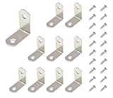 ステンレ ス製 l字 金 具 10個セット 専用ネジ付き 家具の補強・補修に最適 アングル 金具 筋交い 金具 棚受け金具 折りたたみ ベルト 金具 耐久性抜群 地震対策にも ブラケット ステンレススチール L型ステンレスねじアングルブラケット アングルブラケット