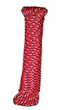 ダイヤモンドポリブレンドユーティリティ編みロープ – コットン、ナイロン、ポリプロピレン 3/16" x 40' ROPE-DIY