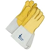 Bob Dale 64-1-1065C-105 Premium Grain Leather Utility Glove with Outside Seam, Size 10.5, Tan by Bob
