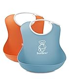 BABYBJORN Soft Bib, Orange/Turquoise, 2 Pack by BabyBjﾃ・ﾂｶrn [並行輸入品]