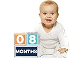 Sticky Bellies Brag Blocks- Baby Age Blocks - Neutral - Girls - Boys - 3 Styles (Boy) by Sticky Bell