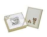 BabyハートPiggy Coin Bank銀メッキ洗礼式ギフト洗礼式Birthギフトお金ボックス+ BRILLIBRUM ® FLYER Coin Bank without engraving シル