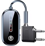 Bluetooth 5.4 トランスミッター 2台同時接続 Bluetooth レシーバー 13時間連続運転 送信機&受信機 一台二役 イヤホンジャック 3.5mm対応 充電しながら使用可 スピーカー/テレビ/ホームステレオなど適用【飛行機用プラグ付】