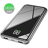 24000mAh モバイルバッテリー 大容量（2019年新版） X-DRAGON 急速充電 （TYPE-CとマイクロUSB入力2A+2つ出力