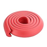 2x2m / 13フィートソフトパッド入りL字状のコーナープロテクターカウンターキャビネット食器棚のためのエッジング赤色ゴムドア