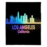 ブランケットウルトラソフトFuzzy 4サイズダイアノウチェ・デザインズ – Angelina Vick City V Los Angeles Californiaホーム装飾bedroomcouchス