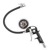 Tacklife TIG03 エアチャックガン 0-150PSI/0-1000Kpa ±3.5PSI エアゲージ機能 空気圧チェック エア充填 減圧調節 ホース長34cm 電池不要 2年間安心保証