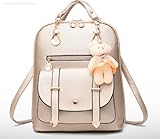 サンマルストア　テディベア 付き　【PU】 マザーズバッグ　通学/通勤/ レディース ショルダーバッグ Teddy (ゴールド) [並行輸入品]