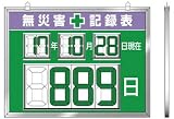 [7374445]ユニット　デジタル数字型無災害記録表　４５４×６０４×１４厚 86719