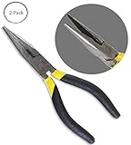 6 Inch Long Nose Plier : ( Pack of 2 Pcs. ) by ToolUSA